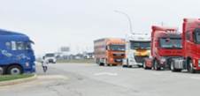 Protestas del sector del transporte en Zaragoza: los camiones protestan en las calles por décimo día